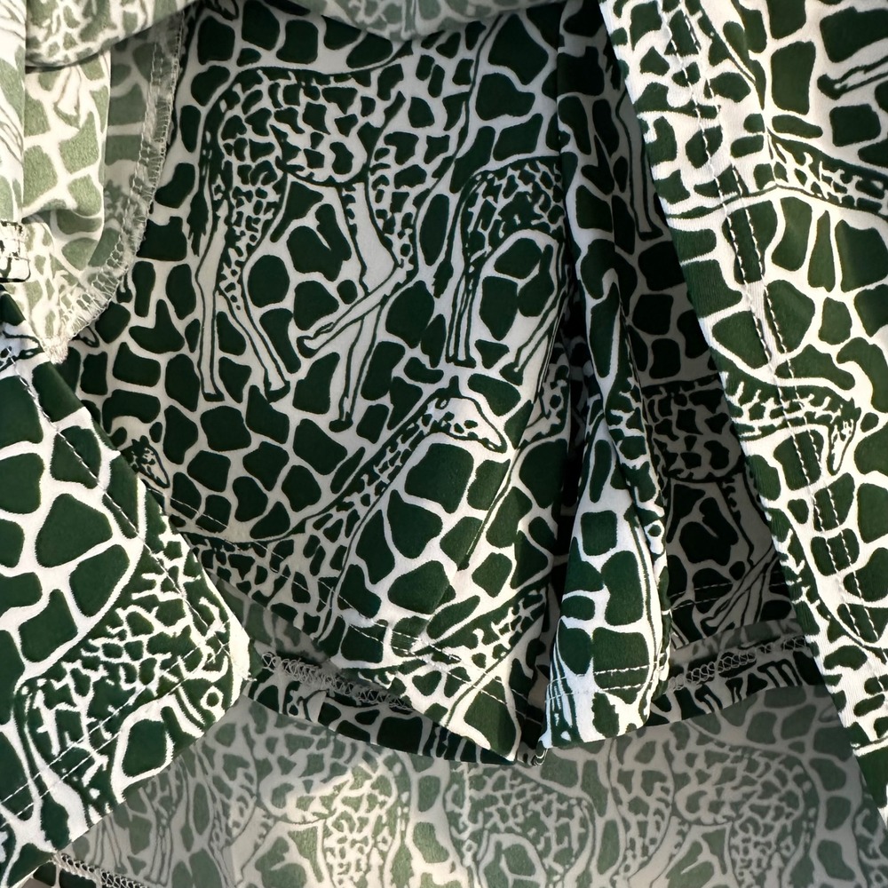 Jude Connally Green Giraffe Print Skort XL Activewear Golf Tennis Skirt Pockets - Picture 3 of 9